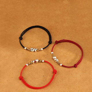 Buddha Gift Red String 999 Sterling Silver Year Of The Snake Anklet