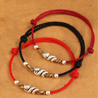 Buddha Gift Red String 999 Sterling Silver Year Of The Snake Anklet