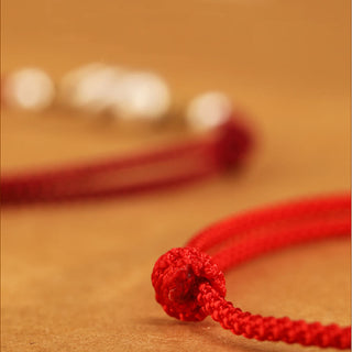 Buddha Gift Red String 999 Sterling Silver Year Of The Snake Anklet