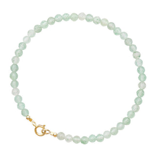 Buddha Gift 3mm Small Green Aventurine Ultra-Thin Beads Luck Bracelet