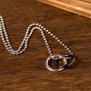 Buddha Gift Copper Qiankun Hoop Big Dipper Luck Necklace Pendant