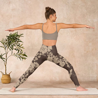 Buddha Gift Flowers Blossom Print Sports Fitness Leggings Women's Yoga Pants