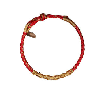 Buddha Gift Tibetan Colorful Gold Thread Dragon Scale Knot Protection Braided Bracelet