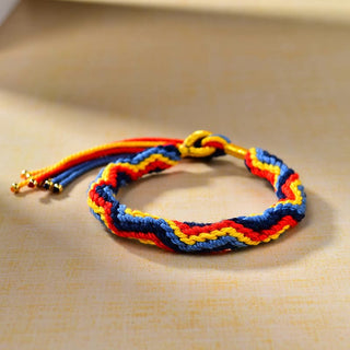 Buddha Gift Tibetan Hand-woven Colored Rope Luck Bracelet