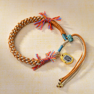 Buddha Gift Tibetan Colored Rope Zakiram Goddess Of Wealth Adjustable Protection Bracelet