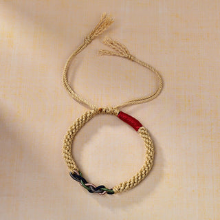 Buddha Gift Tibetan Hand-rubbed Cotton Rope Luck Bracelet