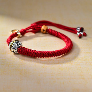 Buddha Gift Tibetan Red Rope Diamond Knot Luck Braided Bracelet