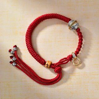 Buddha Gift Tibetan Red Rope Diamond Knot Luck Braided Bracelet
