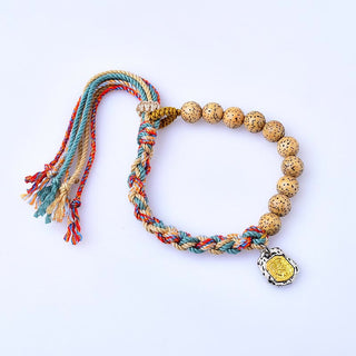 Buddha Gift Tibetan Colored Rope Bodhi Seed Zakiram Goddess Of Wealth Adjustable Protection Bracelet