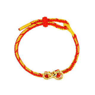 Buddha Gift Red String Mobius Strip Year Of The Snake Luck Braided Bracelet
