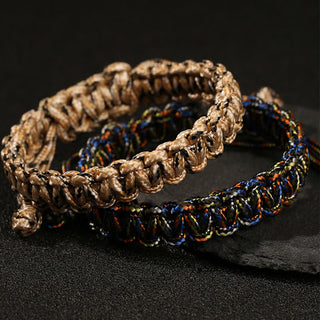 Buddha Gift Handmade Colorful Rope Braided Bracelet
