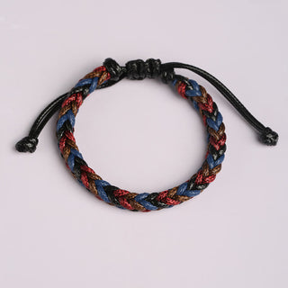 Buddha Gift Handmade Eight Thread Peace Knot Wax Cord Rope Braided Bracelet