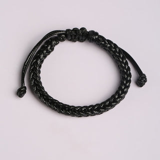 Buddha Gift Handmade Eight Thread Peace Knot Wax Cord Rope Braided Bracelet