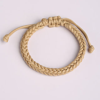 Buddha Gift Handmade Eight Thread Peace Knot Wax Cord Rope Braided Bracelet
