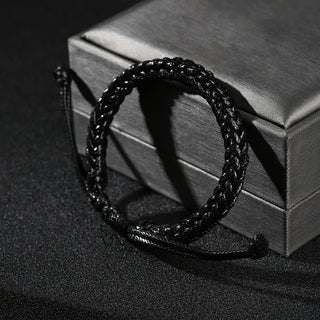 Buddha Gift Handmade Eight Thread Peace Knot Wax Cord Rope Braided Bracelet