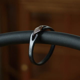 Buddha Gift 925 Sterling Silver Leather Multi-turn Protection Bracelet