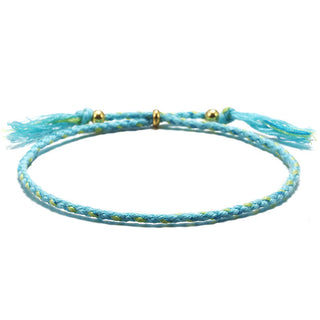 Buddha Gift Handmade Colorful Rope Braided Tassel Adjustable Harmony Bracelet