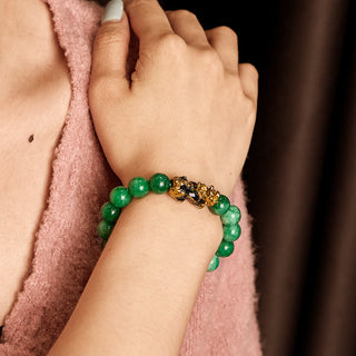 Buddha Gift FengShui PiXiu Jade Protection Bracelet