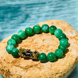 Buddha Gift FengShui PiXiu Jade Protection Bracelet