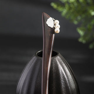 Buddha Gift 925 Sterling Silver Ebony Cloud Power Hairpin