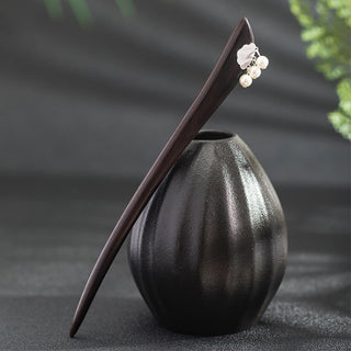 Buddha Gift 925 Sterling Silver Ebony Cloud Power Hairpin