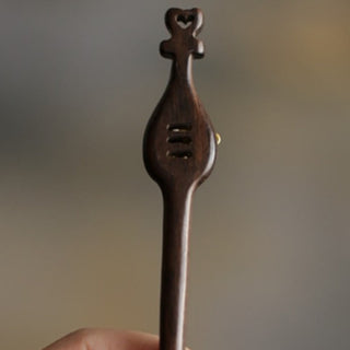 Buddha Gift Auspicious Cloud Sandalwood Rabbit Protection Hairpin