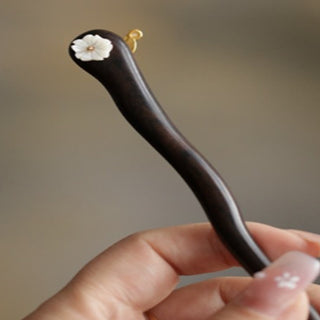 Buddha Gift Auspicious Cloud Sandalwood Rabbit Protection Hairpin