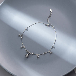 Buddha Gift 925 Sterling Silver Antiquity Bell Protection Anklet