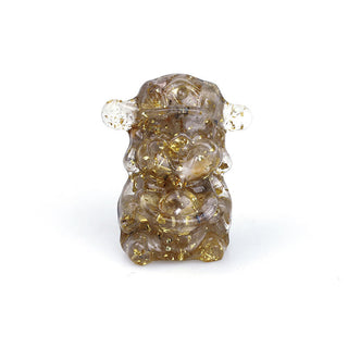 Buddha Gift God of Wealth Amethyst Crystal Resin Energy Fortune Home Decoration