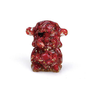 Buddha Gift God of Wealth Amethyst Crystal Resin Energy Fortune Home Decoration