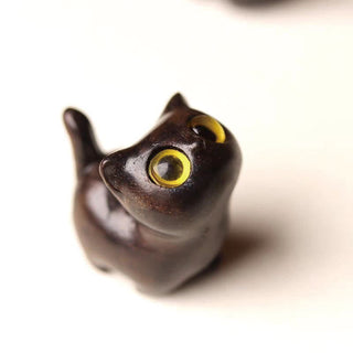 Buddha Gift Green Sandalwood Ebony Wood Sandalwood Small Leaf Red Sandalwood Mini Lucky Cat Peace Decoration