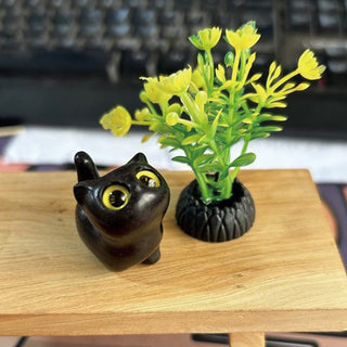 Buddha Gift Green Sandalwood Ebony Wood Sandalwood Small Leaf Red Sandalwood Mini Lucky Cat Peace Decoration