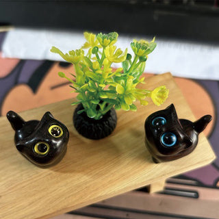 Buddha Gift Green Sandalwood Ebony Wood Sandalwood Small Leaf Red Sandalwood Mini Lucky Cat Peace Decoration