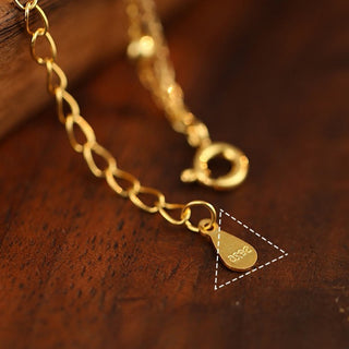 Buddha Gift 925 Sterling Silver Zircon Little Pepper Charm Protection Anklet