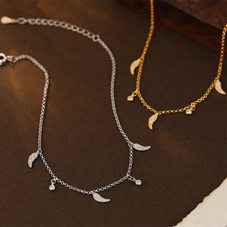 Buddha Gift 925 Sterling Silver Zircon Little Pepper Charm Protection Anklet
