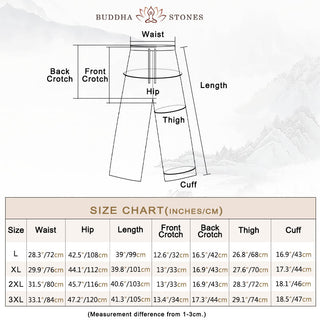 Buddha Gift 2Pcs Men's Tang Suit Koi Fish Pattern Frog-Button Long Sleeve Shirt Pants Set