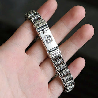 Buddha Gift Tibetan Copper Buckle Om Mani Padme Hum Peace Metal Bracelet