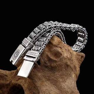 Buddha Gift Tibetan Copper Buckle Om Mani Padme Hum Peace Metal Bracelet