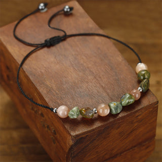 Buddha Gift You Are Amazing Rhyolite Sun Stone Positive Bracelet