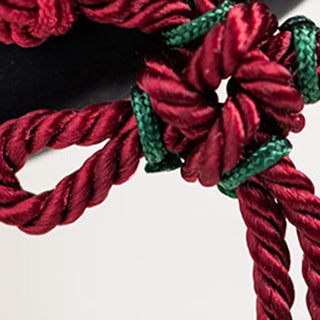 Buddha Gift Ebony Red String Chinese Knot Tassel Protection Hairpin