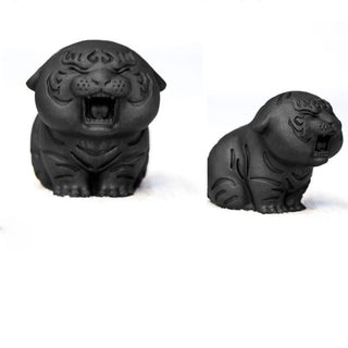 Buddha Gift Mini Cute Tiger Iron Powder Rust Cast Resin Statue Home Decoration