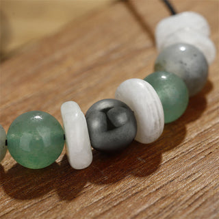 Buddha Gift Menopause Labradorite Green Aventurine White Moonstone Healing Bracelet