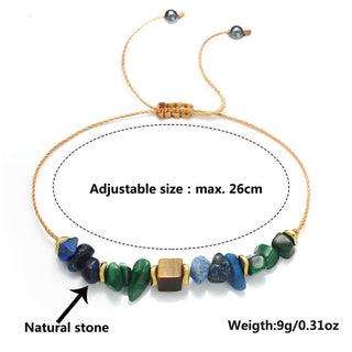 Buddha Gift Positive Vibes Malachite Tiger's Eye Lazurite Anti-anxiety Bracelet