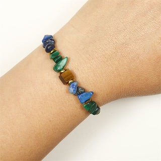 Buddha Gift Positive Vibes Malachite Tiger's Eye Lazurite Anti-anxiety Bracelet