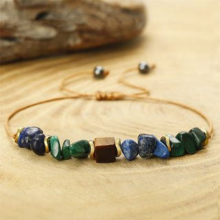 Buddha Gift Positive Vibes Malachite Tiger's Eye Lazurite Anti-anxiety Bracelet