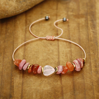 Buddha Gift Thinking Of You Rose Quartz Rhodonite Carnelian Relationships Bracelet