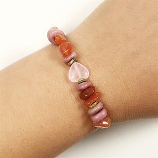 Buddha Gift Thinking Of You Rose Quartz Rhodonite Carnelian Relationships Bracelet