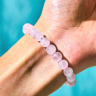 Buddha Gift Pink Crystal Color Change Double PiXiu Cyclone Charm Warmth Bracelet