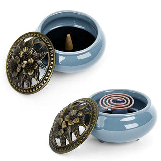 Buddha Gift Colorful Ceramic Incense Burner