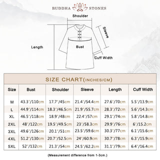 Buddha Gift 2Pcs Tang Suit Traditional Frog-Button Uniform Long Sleeve Shirt Pants Men's Set
